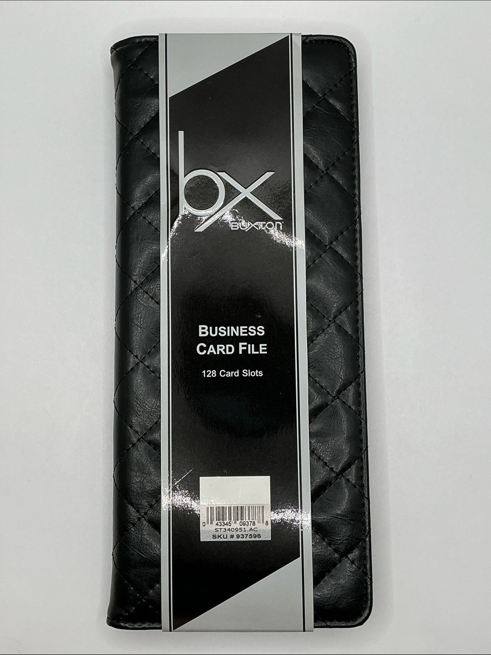 ☄️NEW 💳 Buxton Black Business Card File - Picture 3 of 14